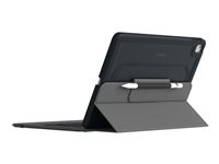 ZAGG Rugged Messenger - Tangentbord och foliefodral - bakgrundsbelyst - Bluetooth - Nordisk - svart tangentbord, svart fodral - för Apple 10.2-inch iPad (7:e generation, 8:e generation, 9:e generation) 103104689
