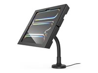 Compulocks iPad Pro M4 13" (2024), Apex Secured Enclosure Wall Mount - Monteringssats (hölje, ställ) - synliga kameror och sensorer fram/bak - för surfplatta - låsbar - metallram - svart - skärmstorlek: 13" - monteringsgränssnitt: 100 x 100 mm - bänkskiva - för Apple 13-inch iPad Pro (M4) 159B13PAPX4B