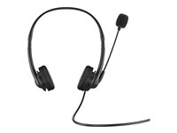 HP G2 - Headset - på örat - kabelansluten - USB - skuggsvart 428K6AA