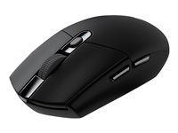 Logitech G G305 - Mus - optisk - 6 knappar - trådlös - 2.4 GHz - trådlös USB-mottagare - svart 910-005283