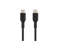 Belkin BoostCharge - USB-kabel - 24 pin USB-C (hane) till 24 pin USB-C (hane) - 1 m - svart CAB003BT1MBK