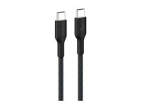 Belkin BoostCharge Pro - USB-kabel - USB-C (hane) till USB-C (hane) - 1 m - USB-strömförsörjning (240W), flätad kabel - svart CAB025HQ1MBK