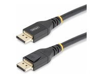 StarTech.com 50ft (15m) VESA-Certified Active DisplayPort 1.4 Cable, DP8K w/HBR3/HDR10/MST/DSC 1.2/HDCP 2.2, 8K 60Hz, 4K 120Hz Video - Active DP 1.4 Cable M/M (DP14A-15M-DP-CABLE) - DisplayPort-kabel - DisplayPort (hane) till DisplayPort (hane) - DisplayPort 1.4 - 15 m - stöd för 4K, stöd för 8K, aktiv, aktiv kopparkabel - svart DP14A-15M-DP-CABLE