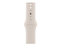Apple - Band för smart klocka - Vanlig storlek - starlight - för Watch Hermès Series 7, Hermès Series 9, Nike Series 7, Series 10, Series 8, Series 9 MKU93ZM/A