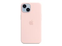 Apple - Baksidesskydd för mobiltelefon - MagSafe-kompatibilitet - silikon - chalk pink - för iPhone 14 MW5V3ZM/A