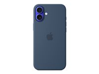 Apple - Baksidesskydd för mobiltelefon - MagSafe-kompatibilitet - silikon - denim - för iPhone 16 Plus MYYA3ZM/A