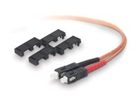Belkin - Patch-kabel - SC/PC multiläge (hane) till SC/PC multiläge (hane) - 1 m - fiberoptisk - 62,5/125 mikron - OM1 - orange A2F20277-01M