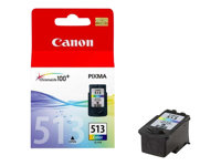 Canon CL-513 - 13 ml - färg (cyan, magenta, gul) - original - bläckpatron - för PIXMA iP2700, MP230, MP237, MP252, MP272, MP280, MP282, MP495, MP499, MX360, MX410, MX420 2971B001