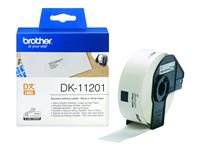 Brother DK-11201 - Svart på vitt - 29 x 90 mm 400 etikett (er) (1 rulle/rullar x 400 adresslappar - för Brother QL-1050, 1060, 1110, 500, 550, 560, 570, 580, 600, 650, 700, 710, 720, 820 DK11201