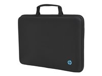 HP Mobility - Notebook-väska - 11.6" - svart, blå ton (paket om 10) - för Fortis 11 G9 Q Chromebook; Pro x360 Fortis 11 G10 Notebook, Fortis 11 G9 Notebook 4U9G8A6