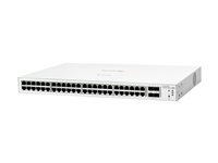 HPE Networking Instant On 1830 48G 4SFP Switch - Switch - smart - 48 x 10/100/1000 + 4 x Gigabit SFP - skrivbordsmodell, rackmonterbar JL814A#ABB