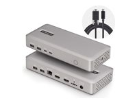 StarTech.com USB4 Docking Station, USB-C 40Gbps, Dual Video HDMI, Up to 2x 4K 60Hz 4:4:4 (RGB) or 2x 4K 120Hz 4:2:2, Multi-Monitor Dock, 6x USB, 2.5GbE, 100W PD - Dockningsstation - USB4 / Thunderbolt 4 - 2 x HDMI - 1GbE, 2.5GbE - 180 Watt 155UE-USB4-DOCK