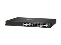 HPE Aruba 6200F 24G Class4 PoE 4SFP+ 370W Switch - Switch - max. staplingsavstånd 10 kms - L3 - Administrerad - 24 x 10/100/1000 (PoE+) + 4 x 1 gigabit/10 gigabit SFP+ (upplänk) - rackmonterbar - PoE+ (370 W) - BTO JL725B#ABB