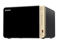 QNAP TS-664 - NAS-server - 6 fack - 24 TB - SATA 6Gb/s - HDD 4 TB x 6 - RAID 0, 1, 5, 6, 10, 50, JBOD - RAM 8 GB - 2.5 Gigabit Ethernet - iSCSI support TS-664-8G+6XHDWG440UZSVA