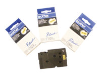 Brother - Svart, gul - Rulle (1,2 cm x 8 m) 1 kassett(er) bandlaminat - för P-Touch PT-2000, PT-3000, PT-500, PT-5000, PT-8E TC601