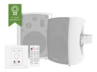 Vision Techconnect SP-1800+TC3-AMP - Ljudsystem - 50 Watt (Total) - vit TC3-AMP+SP-1800