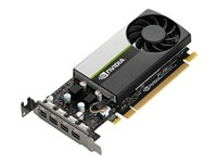 NVIDIA T1000 - Grafikkort - T1000 - 4 GB GDDR6 - PCIe 3.0 x16 låg profil - 4 x Mini DisplayPort VCNT1000-SB