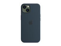 Apple - Baksidesskydd för mobiltelefon - MagSafe-kompatibilitet - silikon - avgrundsblå - för iPhone 13 MC2Y4ZM/A