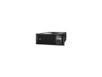 APC Smart-UPS SRT 6000VA RM - UPS (kan monteras i rack) - AC 230 V - 6000 Watt - 6000 VA - Ethernet 10/100, USB - utgångskontakter: 13 - 4U - svart - för P/N: AR3100W, AR3105W, AR3155W, AR3305W, AR3355SP, AR3355W, AR4038IX432, NBWL0356A SRT6KRMXLI