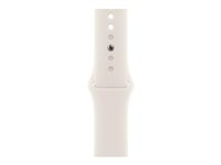 Apple - Band för smart klocka - 42mm - storlek M/L - starlight - för Watch Hermès Series 7, Hermès Series 9, Nike Series 7, Series 10, Series 8, Series 9 MXLM3ZM/A