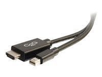 C2G 6ft Mini DisplayPort to HDMI Adapter Cable - Mini DP Male to HDMI Female - Black - Adapterkabel - TAA-kompatibel - Mini DisplayPort (hane) till HDMI (hane) - 2 m - svart 84421
