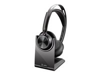HP Poly Voyager Focus 2 - Headset - på örat - Bluetooth - trådlös - aktiv brusradering - USB-C via Bluetooth-adapter - svart - Zoomcertifierad 9T9J5AA#AC3