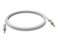VISION Techconnect - Ljudkabel - minijack hane till minijack hane - 10 m - dubbelt skärmad - vit TC 10M3.5MMP