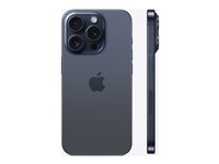 Apple iPhone 15 Pro - 5G smartphone - dual-SIM / Internminne 1 TB - OLED-skärm - 6.1" - 2556 x 1179 pixlar (120 Hz) - 3 st. bakre kameror 48 MP, 12 MP, 12 MP - front camera 12 MP - blått titan MTVG3QN/A