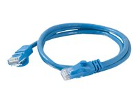 C2G Cat6 Booted Unshielded (UTP) Network Patch Cable - Patch-kabel - RJ-45 (hane) till RJ-45 (hane) - 100 m - UTP - CAT 6 - formpressad, hakfri, tvinnad - blå 83397