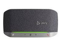 Poly Sync 20+M - Smart högtalartelefon - Bluetooth - kabelansluten, trådlös - USB-A via Bluetooth-adapter - silver - Certifierad för Microsoft-teams 772C9AA
