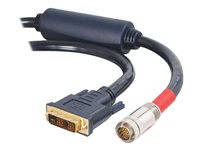 C2G RapidRun Digital High Speed DVI-D Active Flying Lead - Kabel för video / ljud - DVI-D hane till MUVI-kontakt hane - 2 m - svart 87544