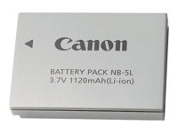 Canon NB-5L - Kamerabatteri - Li-Ion - 1120 mAh - för PowerShot S110; PowerShot ELPH SD790, SD850, SD870, SD880, SD890, SD950, SD970, SD990 1135B001