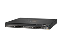 HPE Aruba 6300M 24p SFP+ LRM support and 2p 50G and 2p 25G MACsec Switch - Switch - L3 - Administrerad - 24 x 1 Gigabit / 10 Gigabit SFP+ + 2 x 1 Gb/10 Gb/25 Gb/50 Gb SFP56 (upplänk/stapling) + 2 x 1 Gigabit / 10 Gigabit / 25 Gigabit SFP - framsidan och sida till baksidan - rackmonterbar R8S92A
