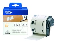 Brother DK-11209 - Svart på vitt - 800 adresslappar - för Brother QL-1050, 1060, 1110, 500, 550, 560, 570, 580, 600, 650, 700, 710, 720, 820 DK11209