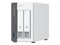 QNAP TS-216G - NAS-server - 2 fack - 16 TB - SATA 6Gb/s - HDD 8 TB x 2 - RAID JBOD, RAID 0, 1 - RAM 4 GB - 2.5 Gigabit Ethernet - iSCSI support K/TS-216G+2XMN10ADA800S