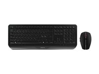 CHERRY GENTIX DESKTOP - Sats med tangentbord och mus - trådlös - 2.4 GHz - hela norden - svart JD-7000PN-2