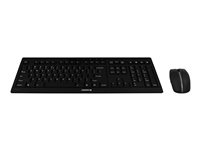 CHERRY STREAM DESKTOP - Sats med tangentbord och mus - trådlös - 2.4 GHz - engelska - tangentbrytare: CHERRY SX - svart JD-8500EU-2