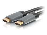 C2G 40ft 4K HDMI Cable with Ethernet - High Speed - In-Wall CL-2 Rated - HDMI-kabel med Ethernet - HDMI hane till HDMI hane - 12.2 m - skärmad - svart - stöd för 4K 50635