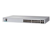 Cisco Catalyst 2960L-SM-24TQ - Switch - smart - 24 x 10/100/1000 + 4 x 10 Gigabit SFP+ (upplänk) - skrivbordsmodell, rackmonterbar WS-C2960L-SM-24TQ