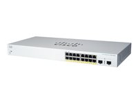 Cisco Business 220 Series CBS220-16T-2G - Switch - smart - 16 x 10/100/1000 + 2 x gigabit SFP (upplänk) - rackmonterbar CBS220-16T-2G-EU